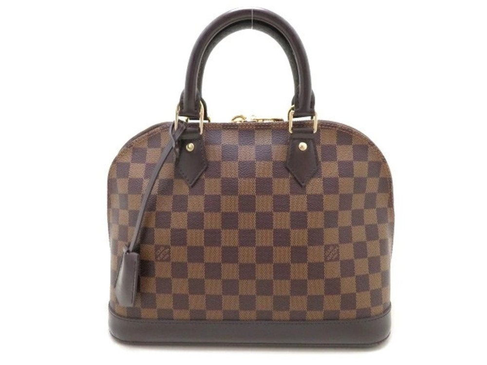LOUIS VUITTON Alma Damier Handbag Brown